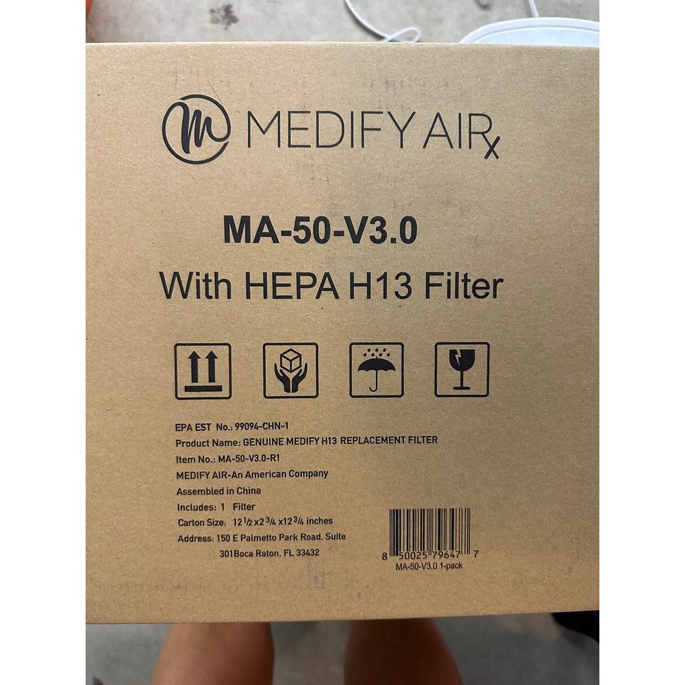 Medify Air MA-50-V3.0 Genuine HEPA H13 Replacement Filter MA-50-V3.0-R1 New